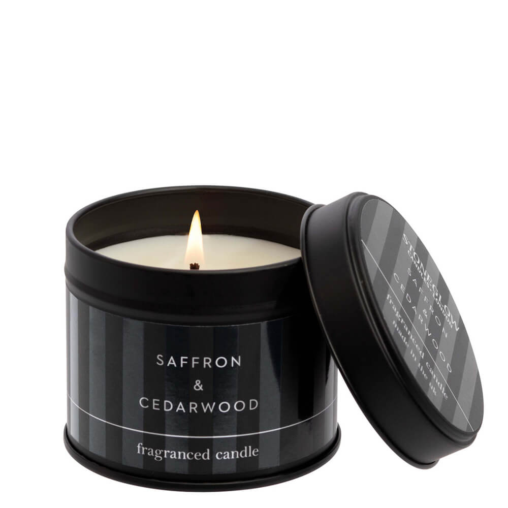 Stoneglow Modern Classics Saffron & Cedarwood Candle Tin